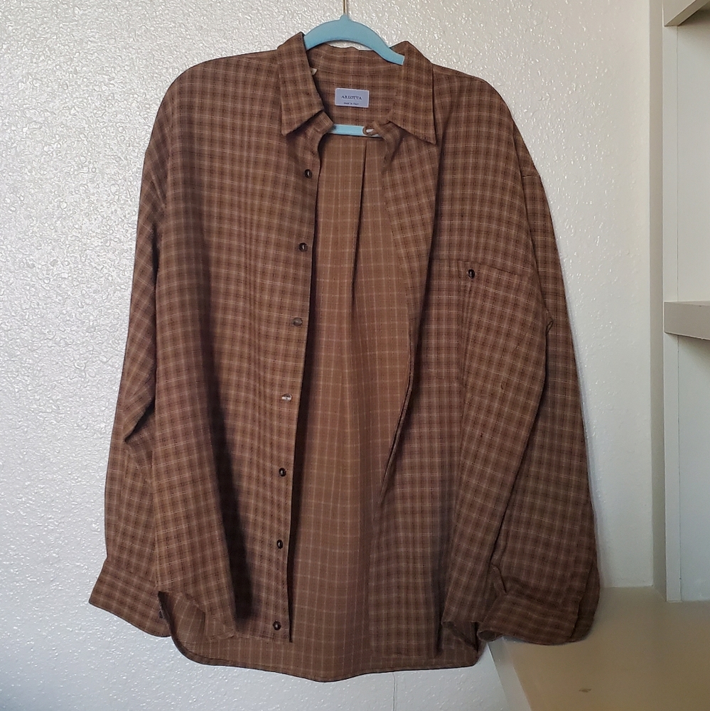 Men's Arlotta Plaid 100% Wool Flannel Shirt